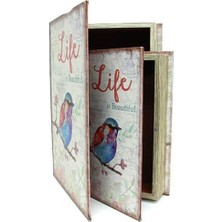 Kaite Kutu Kitap Life 2'li Set Dekoratif Hediyelik