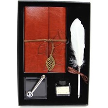 Kaite Divit Hokka Defter ve Tüylü Kalem Seti Hediyelik