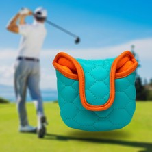 Alper Golf Club Headcover Çoğu Putter Su Geçirmez Golf Mallet Putter Head Cover Mavi (Yurt Dışından)