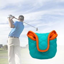 Alper Golf Club Headcover Çoğu Putter Su Geçirmez Golf Mallet Putter Head Cover Mavi (Yurt Dışından)