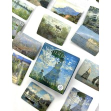 Kağıt Gemi Dükkan Claude Monet Sanat Eserleri Kutu Sticker - Bullet Journal - Defter Süsleme-Çıkartma