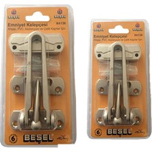 Ahtapot Beşel Kapı Emniyet Kelepçesi Saten BA130ST 2 Adet