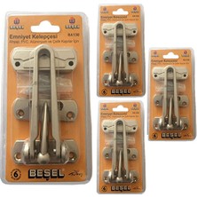 Ahtapot Beşel Kapı Emniyet Kelepçesi Saten BA130ST 4 Adet