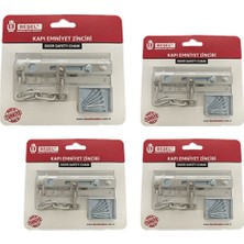 Ahtapot Beşel Kapı Emniyet Zinciri Krom BA120K 4 Adet