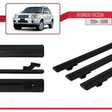 Acpar Hyundai Tucson 2004-2009 Arası ile Uyumlu Basıc Model Ara Atkı Tavan Barı Siyah 3 Adet