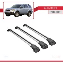 Acpar Mazda Tribute 2000-2007 Arası ile Uyumlu Ace-1 Ara Atkı Tavan Barı Gri 3 Adet Bar