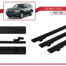 Acpar Chevrolet Tahoe 2007-2014 Arası ile Uyumlu Basıc Model Ara Atkı Tavan Barı Siyah 3 Adet