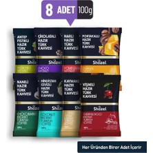 Shazel Karma Special Hazır Türk Kahvesi 100  gr x 8 Çeşit