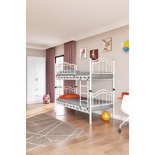 Hier Belinay Genç Çocuk Odası Metal Ranza ve Karyola 90X200 Yatak Ölçülü
