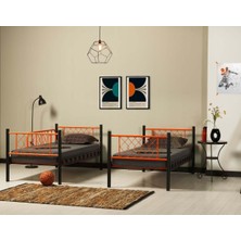 Hier Ranza Metis Genç Çocuk Yatak Odası Metal Ranza ve Karyola 90X200