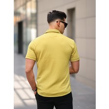 Erkek Yazlık Likralı Slim Fit Gömlek Yaka Kısa Kollu Gömlek