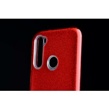 ZORE Xiaomi Redmi Note 8 Kamera Çıkıntılı Renkli Içi  Renkli Simli Parlak Shining Kapak/kılıf