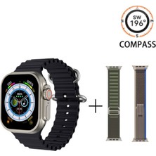 Cp Express H11 Ultra Plus Akıllı Saat Smarrt Watch 49 mm Vidalı 3 Kordonlu