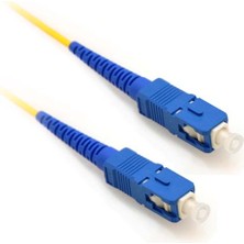 Rubu Fiber Optik Kablo 10 Metre Patch Kablo Sc-Sc Sm Patchcord Simplex 2.0mm 9/125(OS2) Single Mod EV-OFİS internet bağlantısı için uygundur.