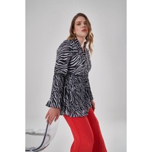 Mizalle Zebra Desenli Tunik