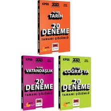 Yargı Yayınevi 2023 KPSS Genel Kültür  Tamamı Çözümlü 20 Deneme Seti