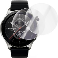 Engo Amazfit Gtr 4 Ekran Koruyucu Tam Kaplama Şeffaf Tpu Film 2 Adet