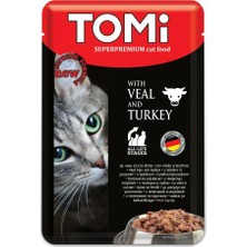 Tomi Premium Pouch Dana Etli ve Hindili Yetişkin Kedi Konservesi 100 gr