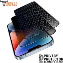 Bufalo iPhone 12 / 12 Pro Esd Anti Static Hayalet Privacy Cam Ekran Koruyucu