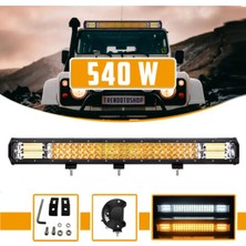 C9 Off Road 3 Sıra 540W 5 Modlu Modlu LED Lamba Beyaz ve Turuncu 108 cm 3030 Cree LED