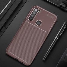 ZORE Xiaomi Redmi Note 8  Uyumlu Karbon Fiber Desenli Kamera Korumalı Renk Atmaz Negro Kılıf