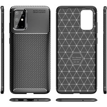 ZORE Samsung Galaxy S20 Plus  Uyumlu Karbon Fiber Desenli Kamera Korumalı Renk Atmaz Negro Kılıf