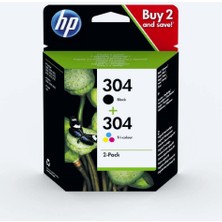 HPZR Hp 304 Orjinal Siyah-Renkli Kartuş Avantaj Paket 3JB05AE
