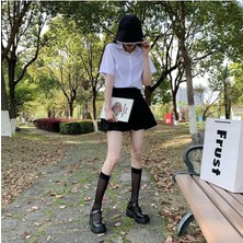 Deef Wear Siyah Oxford Harajuku Tarz Lolita Ayakkabı