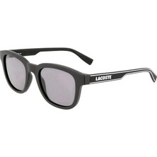 Lacoste L 966S 002 50 Unisex Dikdörtgen Mat Siyah Kemik Güneş Gözlüğü
