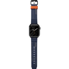 Skinarma Watch 42MM Kordon Skinarma Shokku Silikon Strap Kayış Mavi