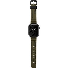 Skinarma Watch 44MM Kordon Skinarma Shokku Silikon Strap Kayış Olive