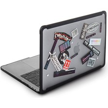 Skinarma Macbook Pro 14.2 2023 A2779 Uyumlu Kılıf Skinarma Henko Klipsli Kurulum Sticker Çıkartmalı Kapak