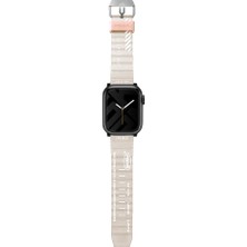 Skinarma Watch 42MM Kordon Skinarma Shokku Silikon Strap Kayış Krem