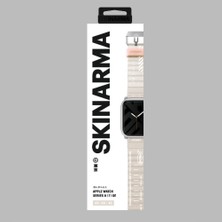 Skinarma Watch 44MM Kordon Skinarma Shokku Silikon Strap Kayış Krem