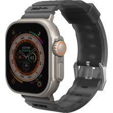 Skinarma Watch Ultra 49MM Kordon Skinarma Shokku Silikon Strap Kayış Füme