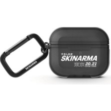 Skinarma Airpods 3.nesil Uyumlu Kılıf Skinarma Transparan Mat Tasarım Kinzoku Kılıf Siyah