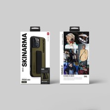 Skinarma iPhone 14 Plus Uyumlu Kılıf Skinarma Standlı Deri Görünümlü Gyo Kapak