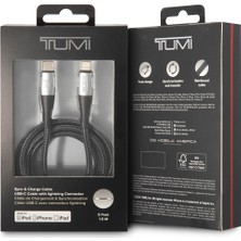 Tumi Mfı Lisanslı iPhone Pd Kablo Type-C To Lightning Tumı Hızlı Şarj Özellikli Naylon Örgü Tasarım 1.5m