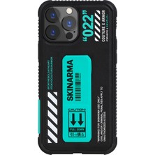 Skinarma iPhone 13 Pro Max Uyumlu Kılıf Skinarma Standlı Deri Görünümlü Shingoki Kapak