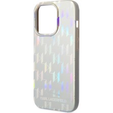 Karl Lagerfeld iPhone 14 Pro Max Uyumlu Kılıf Hologram Dizayn Kapak