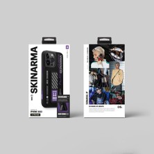 Skinarma iPhone 14 Pro Max Uyumlu Kılıf Skinarma Standlı Deri Görünümlü Shingoki Kapak