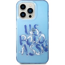 U.S. Polo Assn. iPhone 14 Pro Max Uyumlu Kılıf U.s. Polo Assn. Renkli Grafiti Baskılı Dizayn Kapak