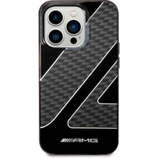 AMG iPhone 14 Pro Max Uyumlu Kılıf Amg Transparan Çift Katmanlı Damalı Bayrak Dizayn Kapak