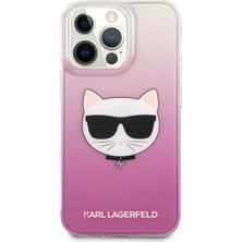 Karl Lagerfeld iPhone 14 Pro Uyumlu Kılıf Sert Tpu Choupette Dizayn Kapak