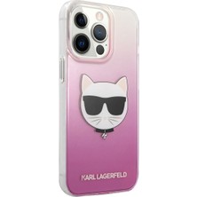 Karl Lagerfeld iPhone 14 Pro Uyumlu Kılıf Sert Tpu Choupette Dizayn Kapak