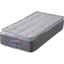 Bedcraft Full Ortopedik Yaylı Bebek Yatağı Grey
