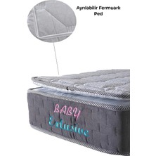 Bedcraft Full Ortopedik Yaylı Bebek Yatağı Grey