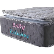 Bedcraft Full Ortopedik Yaylı Bebek Yatağı Grey