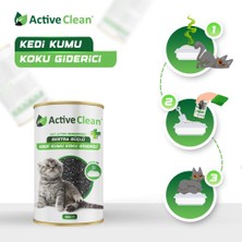 Active Clean Plus Kedi Kumu Koku Giderici 420 gr 3'lü Set