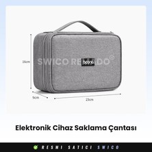 Swico Remado Kablo Saklama Taşıma Kılıfı Seyahat Organizer Çanta (Yurt Dışından)